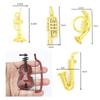 Plastic Plastic Gold Musical Instrument Saxophone Dollhouse Mini Musical  1:12 Dollhouse