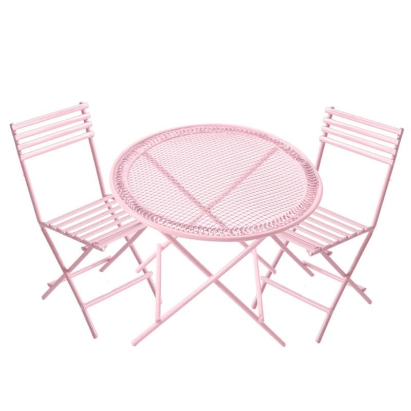 

Vintage Chair Toy Table Figure Model Realistic Table Vintage Realistic Doll House Pretend Play Dining Set розовый
