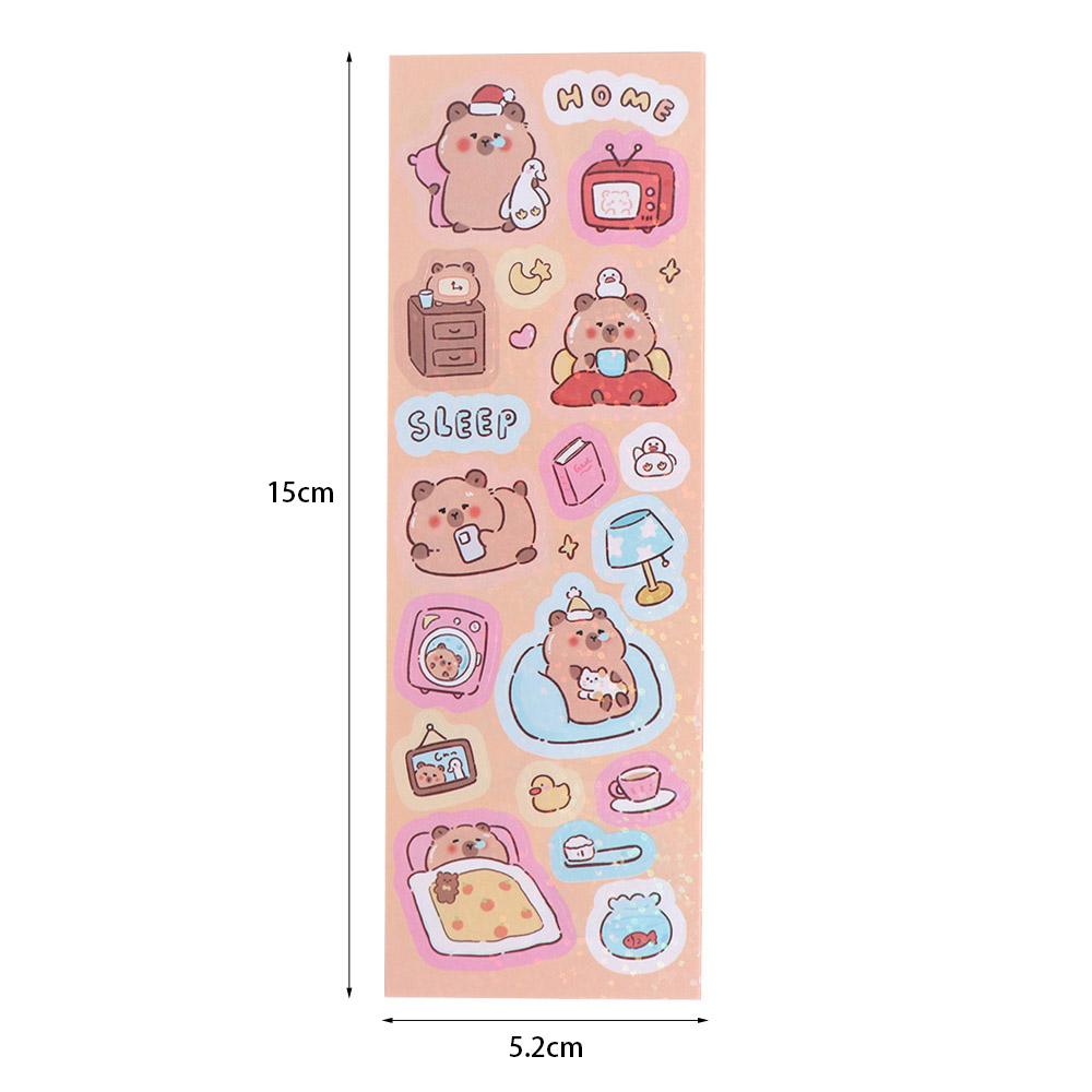 10Sheets Scrapbooking Capybara Stickers Capybara Kids Toys Sticker  Notebook