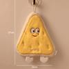 Cheese Coral Velvet Hand Wipes Cute Soft Absorbent Towel Kitchen Bathroom Bread Toast Slices Cookie Doughnut Hand Wipes