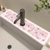Quick Drying Faucet Absorbent Pad Polyester Rubber Non-slip Anti-mildew Mat Strong Water Absorption Bathroom Kitchen Gadgets