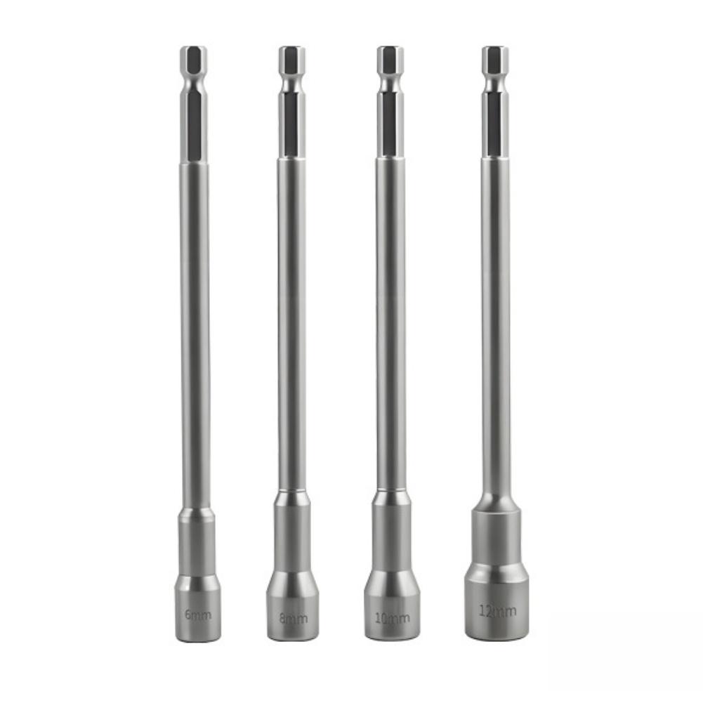 Hex Driver Bit Magnetic Hex Bit For Garage Use Strong Magnetic Core Magnetized Tip Retention Hexagonal Shaft Design