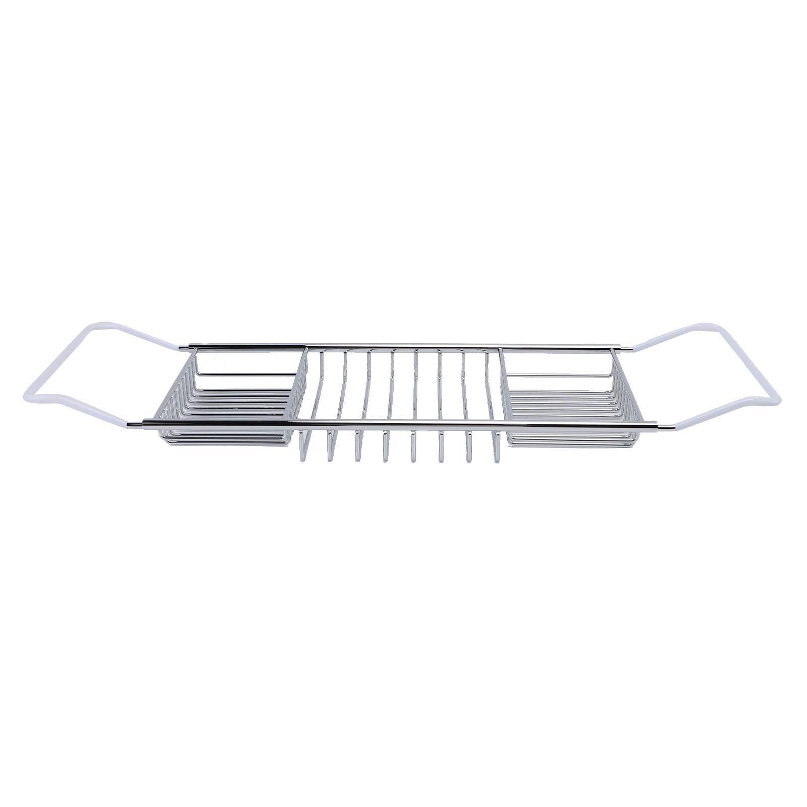 

Bathtub Caddy Tray Stainless Steel Expandable Shower Tub Tray for Luxury Bath Bathroom Accessories