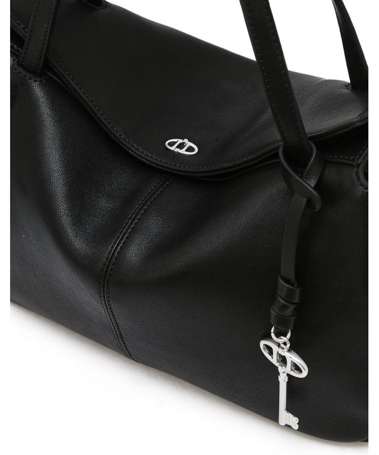 Athe Vanessabruno [Demain] Black Leather Deman Tote Bag S Aaba6F280Bk