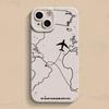 Travel-nspired Airplane Route Desian Phone Case For iPhone 16 15 14 13 12 11 Pro Max Mini 8 7 Plus X XR XS Soft Silicone Covers