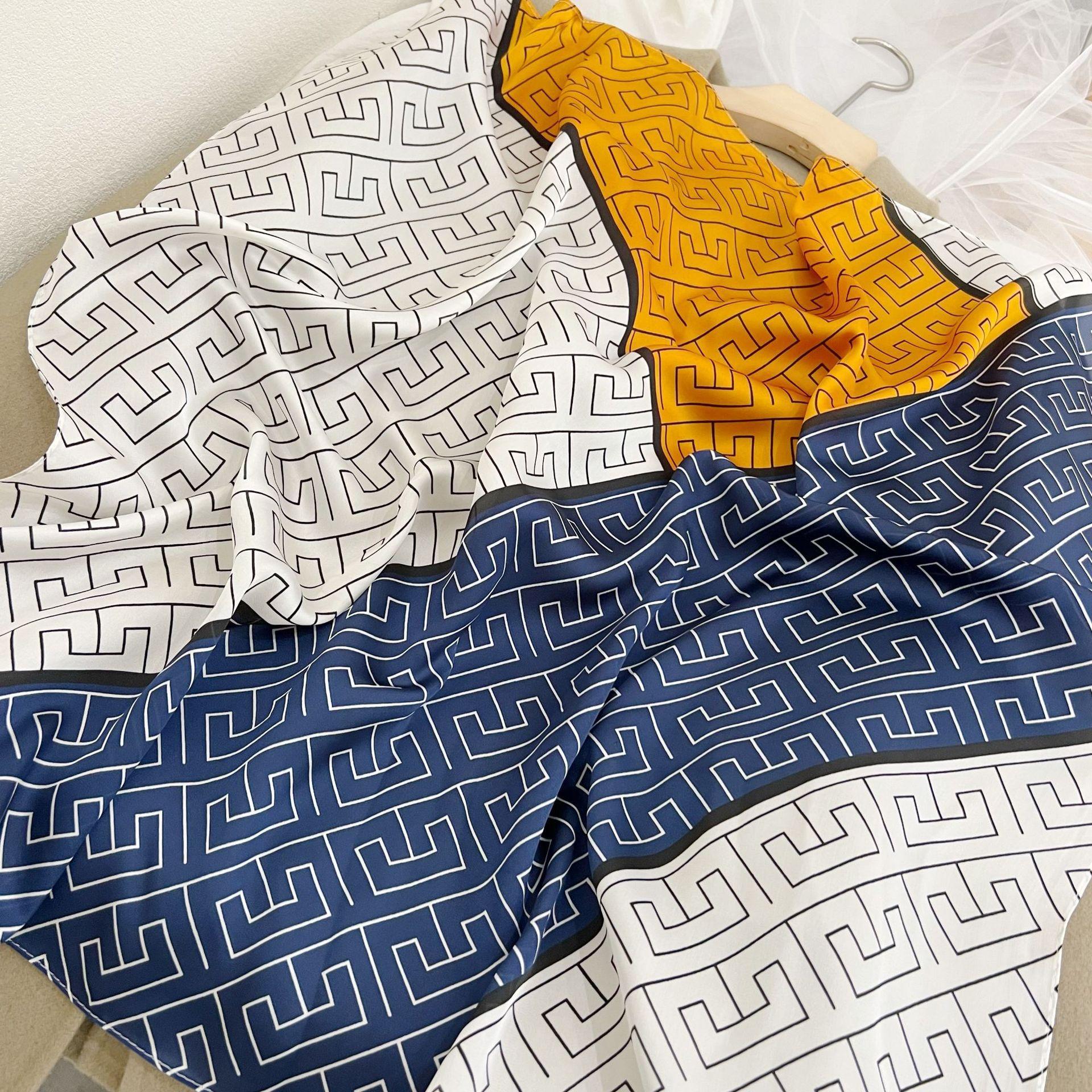 

Модный шарф, шейный платок, шейный платок, тюрбан, женский шелковый шарф, профессиональный новый 70 см, маленький квадратный шарф для женщин 70-70cm