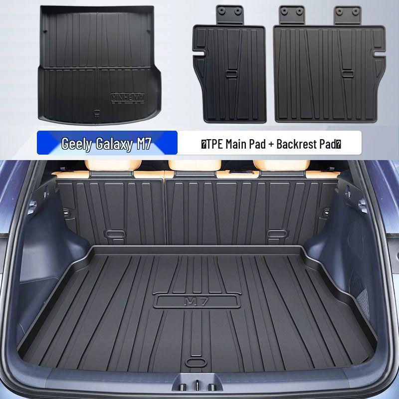 Compatible TPE Trunk Mat for 26 Galaxy M7 Models - Tail Box Mat for Car Modification Accessories.