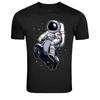 Astronaut Riding Scooter In Space Graphic T-Shirt