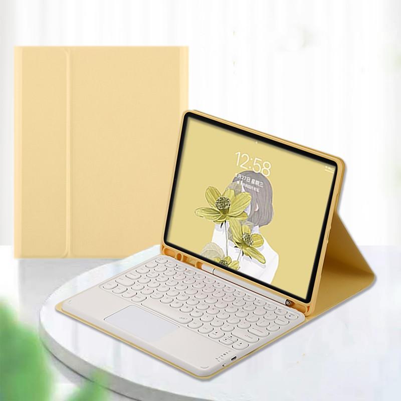 Wireless Bluetooth Keyboard Case IPad 10.2 10.9 Air 11th Gen With Auto Sleep Wake Detachable Slim Folio Cover In PU Leather