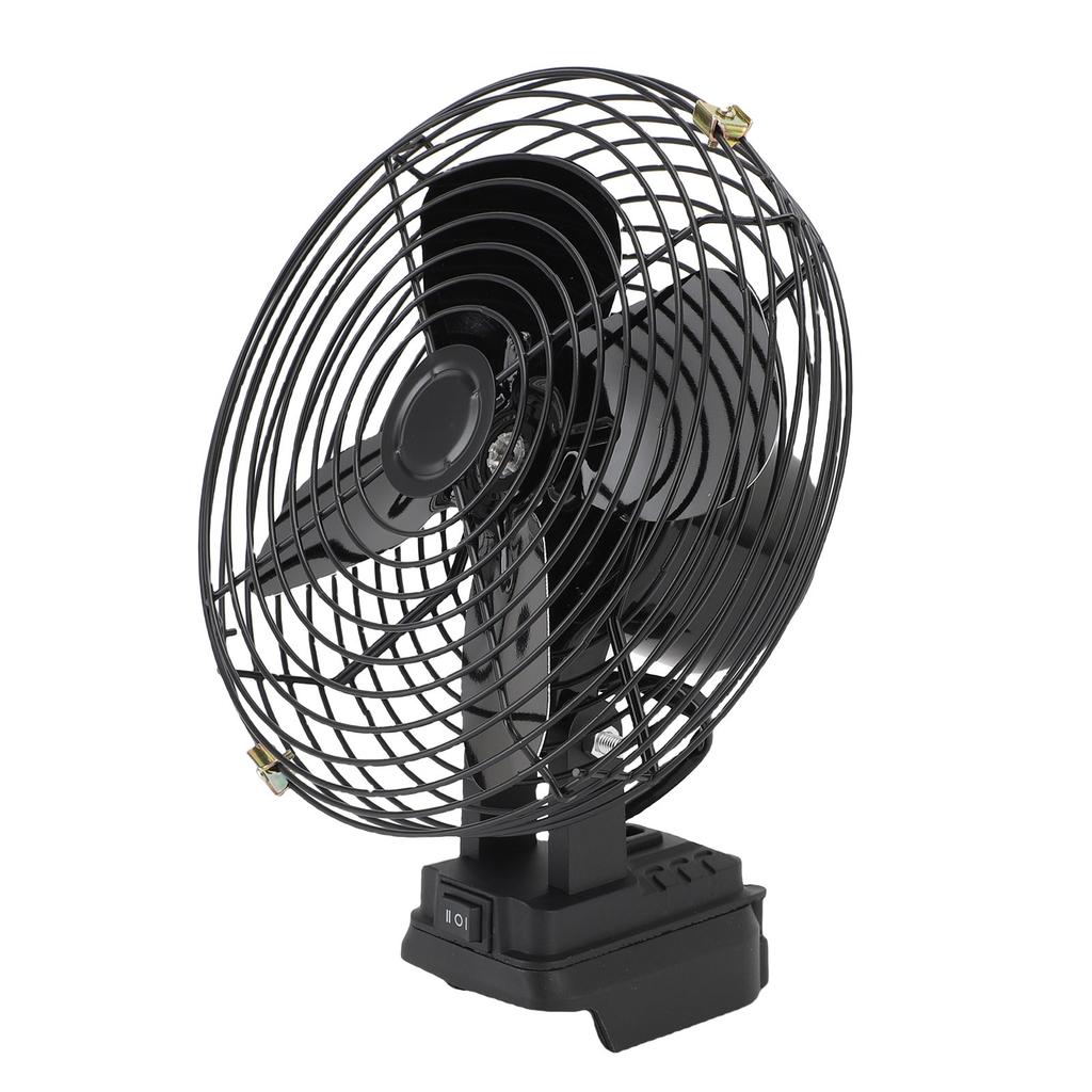 Cordless Jobsite Fan Fit for BL1840 Battery Portable 35W 4000RPM 8in Iron Blades 2 USB Ports Construction Site Outdoor