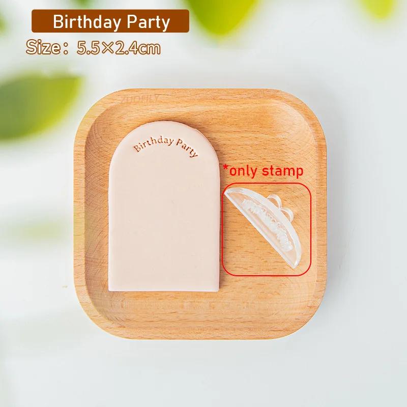 English Letter Fondant Stamp Cookie Mold Christmas/Birthday/Father/Mother/Valentine/New Year/Boy/Girl Blessing Embossing Mould