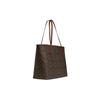 Coach City 33 Classic Monogram Snap Closure Tote Bag Women Tote Brown Mahogany 5696-IMW6S
