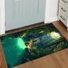 Mystic Cave Door Mat Various Styles With Sunlight Beam Underwater Grotto Jungle Oasis Art Designs NonSlip Rug For Home Decor