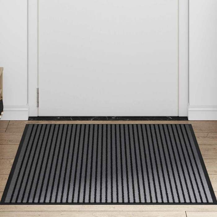 Deurmatten - MAISON EXCLUSIVE - 80 x 120 cm - Noir - Polypropylène - Anti-dérapant