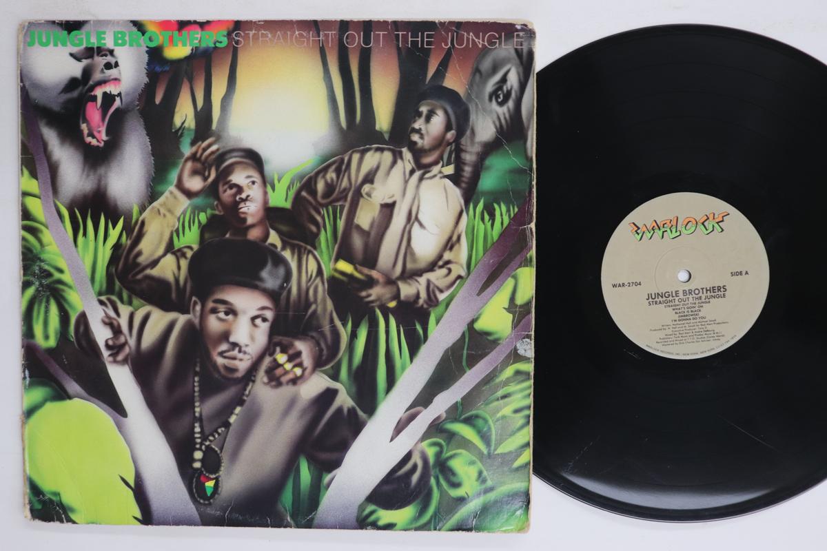Виниловая пластинка JUNGLE BROTHERS  Straight Out The Jungle WAR2704 WARLOCK 1988 US Rap  HipHopRB Б/у