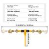 SucceBuy 2/4pcs Ratchet Chain Binders 1/4"-5/16" Load Binder with 2 Hooks Tie Downs Tow Chain for Flatbed Trailer Transport