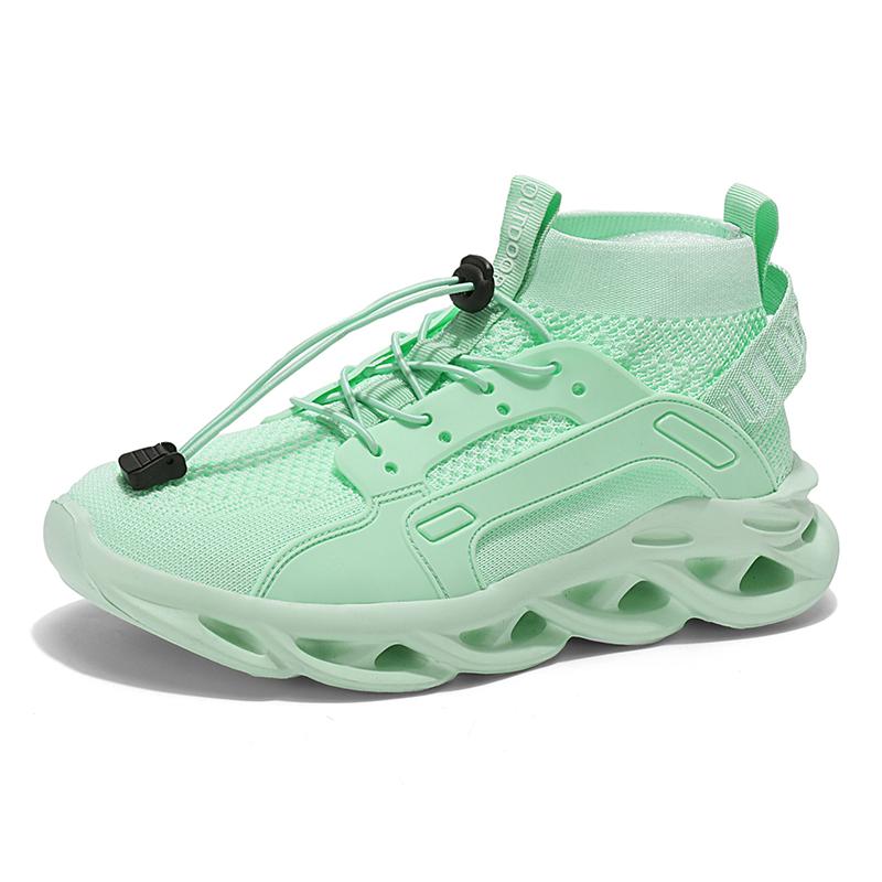 High Top Knit Sneakers For Men Blade Shoes Platform Men's Running Shoes Breathable Outdoor Sports Shoes Men zapatillas de hombre