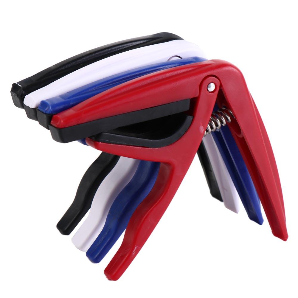 Red Universal Ukulele Capo Plastic Uk Tone Clip Ukulele Parts Ukulele Tuning Clamp  Electric
