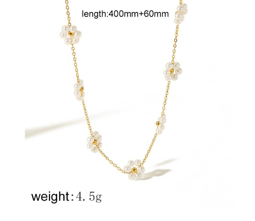 Pearl Necklace for Women, Versatile and High-end, Timeless Baroque Pearl Stainless Steel Necklace
