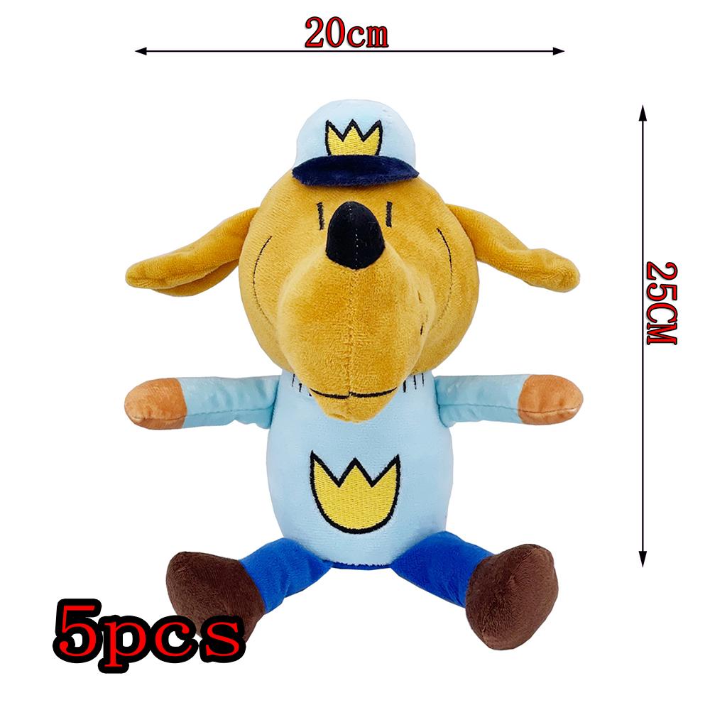 25cm Cute Dog Man Plush Toys Dogman Soft Stuffed Doll Cartoon Petey the Cat Puppy Chief Plushie Animals Figures Birthday Gifts