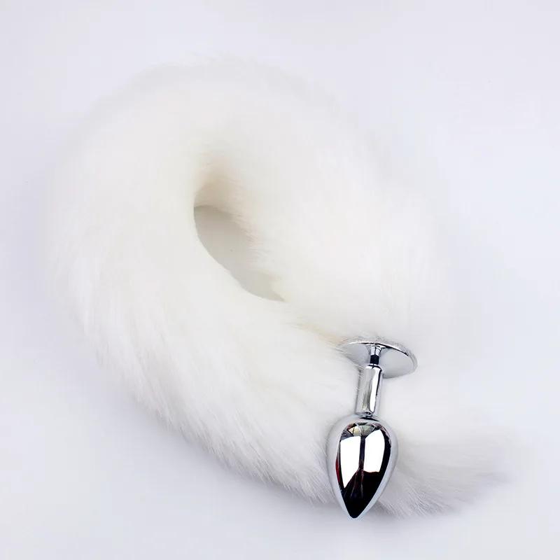 Fox Tail Anal Stimulator - Hot Erotic Butt Plug & Anal Beads, G-spot Massage Adult Sex Products for Women, Men, Gay