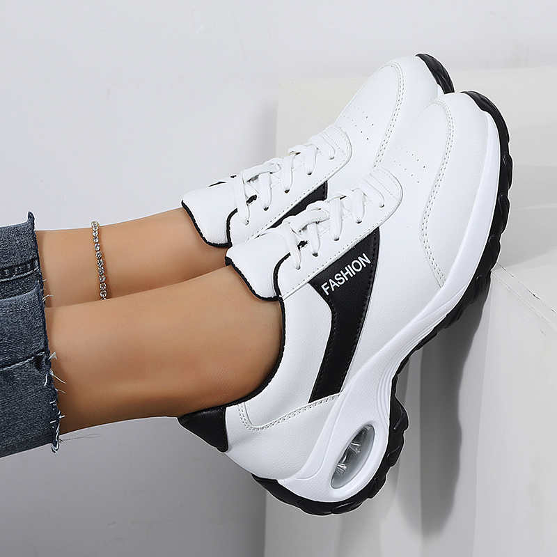 Round Foot Large Size Platform Shoes Woman Heel Women's Shoes With Thick Heels Famous Brand Sneakers Sports Newest Cute