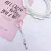 Butterfly Beaded Phone Lanyard Bowknot Pendant Wrist Strap Detachable Phone Chains Keyring Portable Accessory for Women