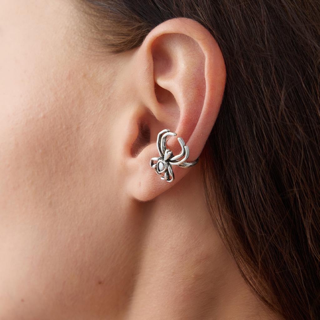 Creative Halloween Skull Hand Ear Bone Clip Earrings Personality Diablo Spider No Pierced Earrings