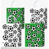 Football-Themed Tote Bag Party Football Pattern Gift Bag Sporty Shopping And Beverage Paper Bag