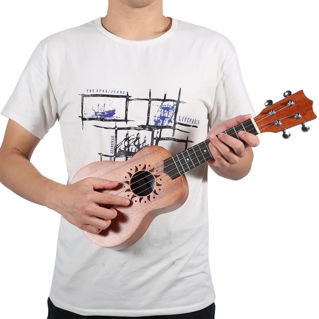 21in Ukulele 4‑String with Portable Foldable Stand Musical Instruments for Beginners Kid Adult