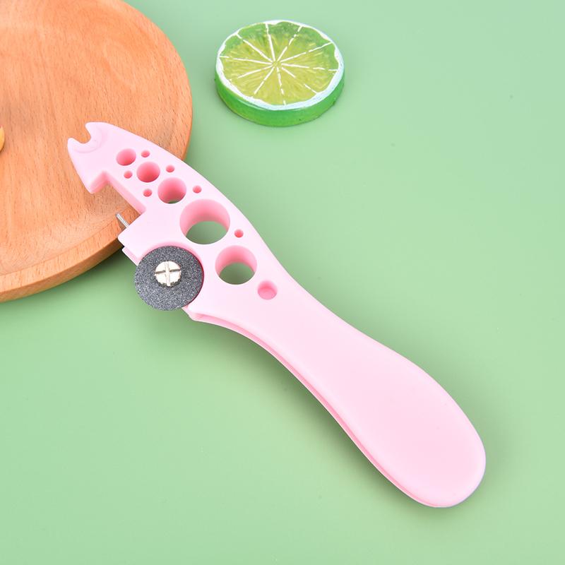 

1 шт., ампула, открывалка для бутылок, стеклянная ручка, самый простой открывалка для консервных банок розовый