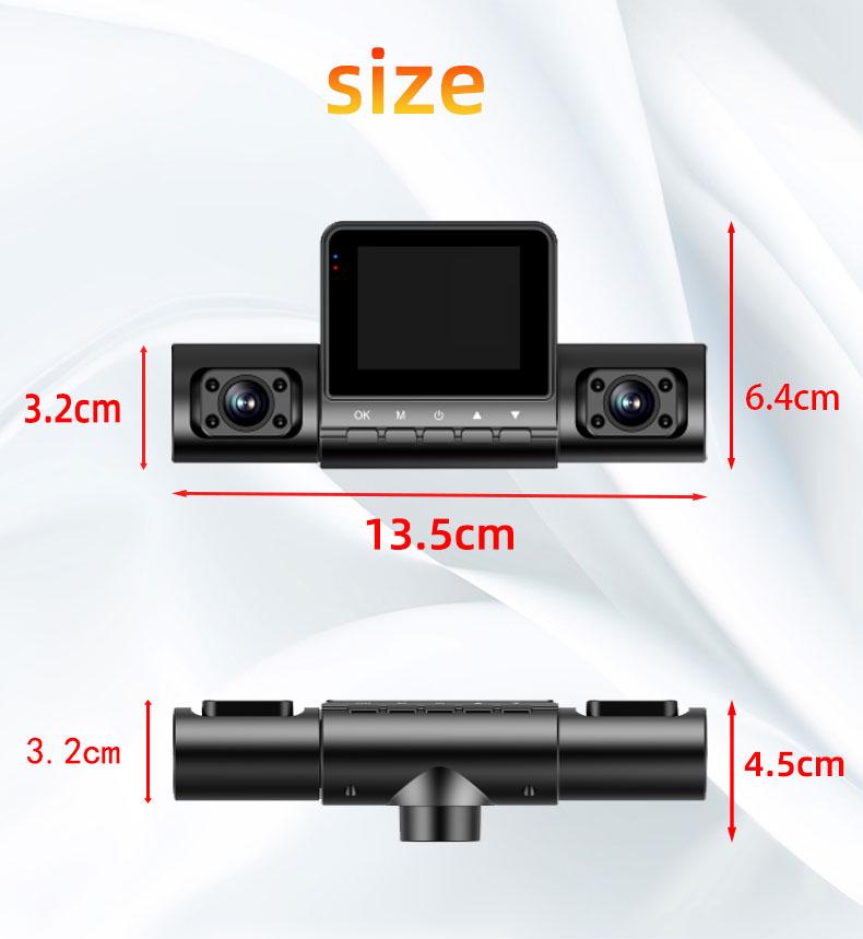 M80 Pro 4-Channel Dash Cam with Four Lenses, 1080P HD, Infrared Night Vision, and Parking Monitor
