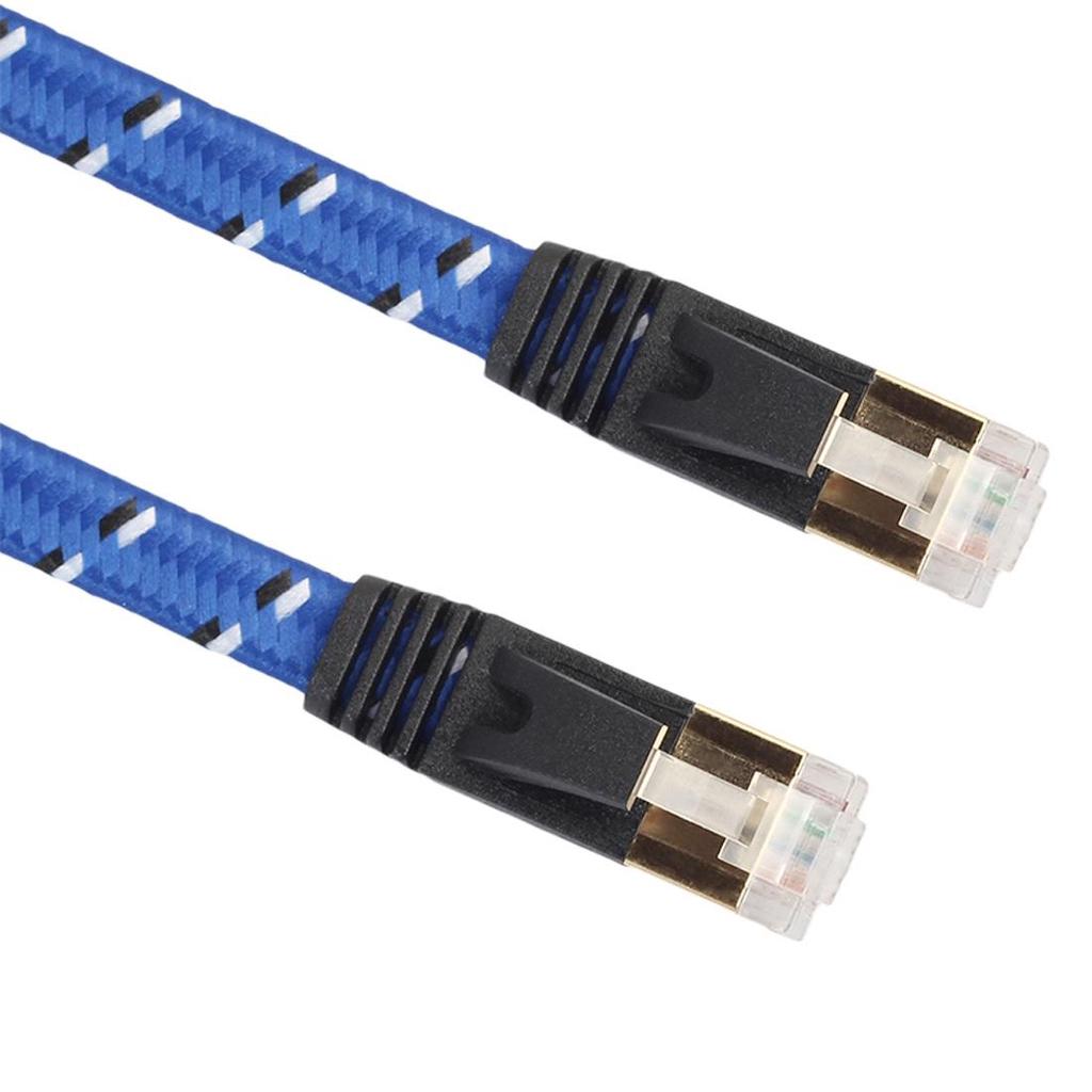 Built with Shielded RJ45 Connector. Quick Connect 8m Gold Plated CAT-7 10 Gigabit Ethernet Ultra Flat Patch Cable for Modem Router LAN Network Built with Shielded RJ45 Connector. Quick Connect 8m Gold Plated CAT-7 10 Gigabit Ethernet Ultra Flat Patch Cable for Modem Router LAN Network