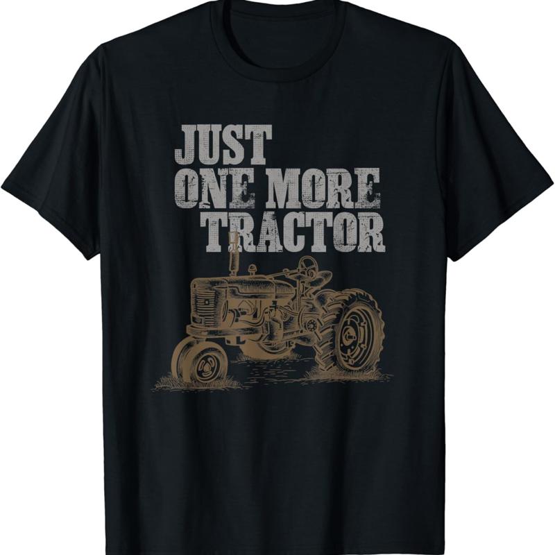 Just One More Tractor Farmer Vintage Retro T-shirt L