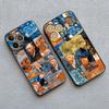 Vintage Van Gogh Phone Case for iPhone 16 13 12 Mini 15 11 14 Pro Max Illustration Case for iPhone 8 7 Plus SE X XS XR Cover