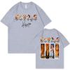 Singer Karol G Double Sided Graphic T Shirts High Streetr Fashion Trend Short Sleeve Tshirts Unisex Unisex Casual Cotton Tshirt