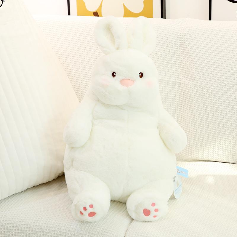 Giant Lazy Rabbit Dolls Soft Plush Cute White Bunny Animal Toys Baby Sleep Pillows Cushion Kids Girl Birthday Gift Kawaii Decor