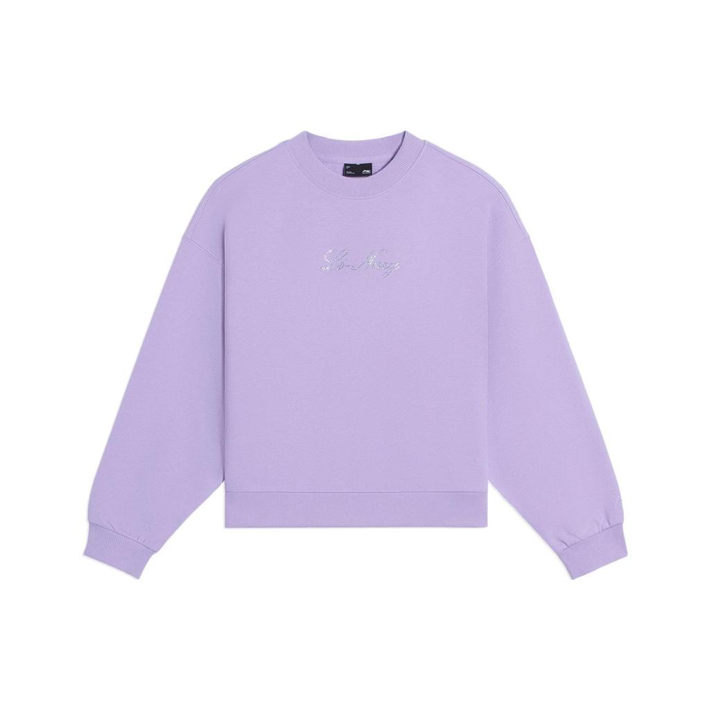 Li Ning Sweatshirt Women's Purple AWDS634-3