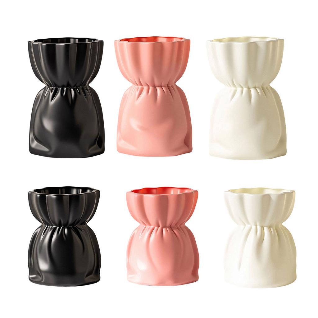 Small Plastic Flower Vases Decorative Unbreakable Bouquet Shape Vases for Dried And Artificial Flowers for Dining Wedding