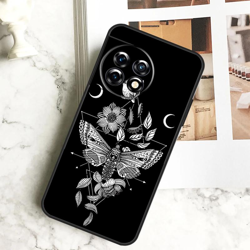 Occult Witchcraft Moon Gothic Witch Case For OnePlus 12 12R 11 9 10 Pro 10R 9R 8T 10T Nord CE 2 3 Lite 2T CE4 N10 N20 N30 Cover OnePlus Nord 2