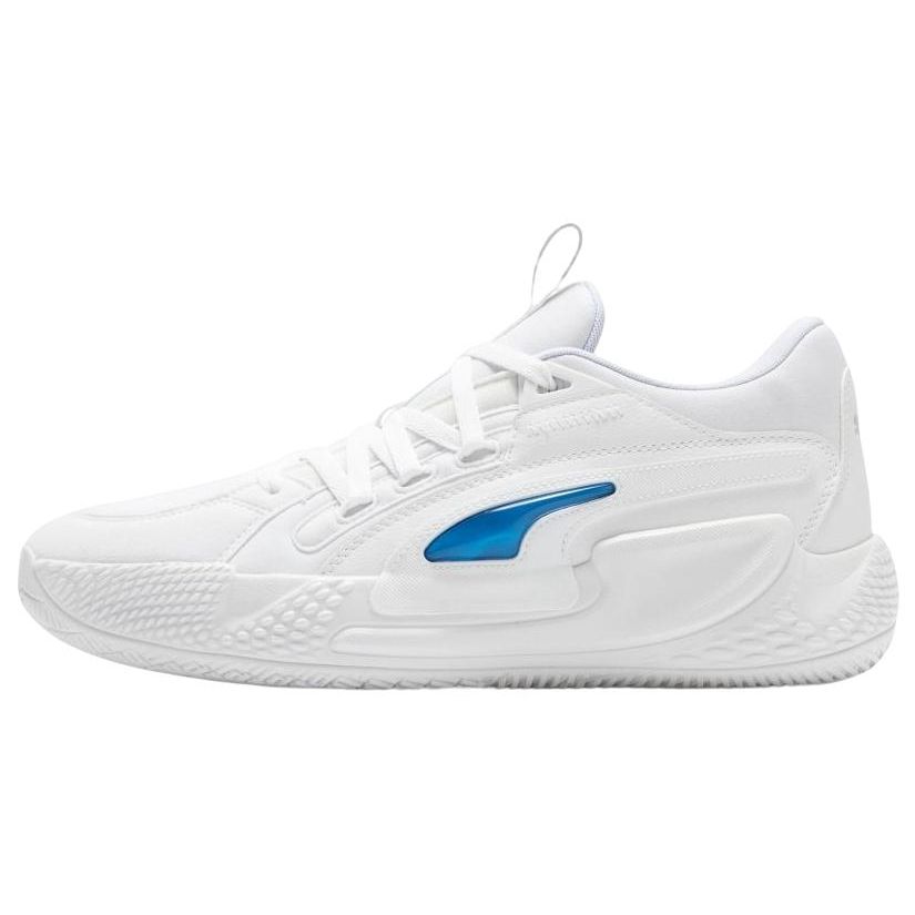 

Puma Court Rider Fashion Универсальные Нескользящие Прочные Дышащие Низкие Баскетбольные Кроссовки Мужские кроссовки Белый Синий 378051-03 46