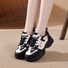 Autumn Student Versatile Platform Dad Shoes Women's Harajuku Niche Design Sense Heightening Board Shoes Lightweight Sports and Leisure Shoes