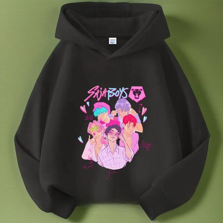 Hoodies Sweatshirts Girls Children's Cartoon Print Pattern Fashion T-shirt Casual Comfortable Short-sleeved Top Clothing