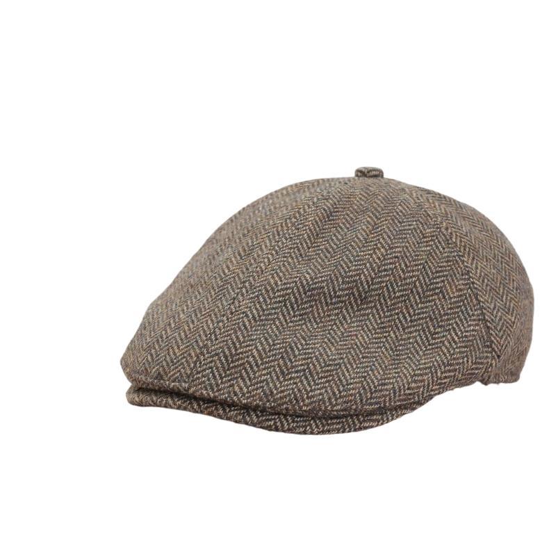 

652F Stylish Stripe Wool for Women and Girls Unisex Design Women’s Wool Blend Cap Elevating Your Daily Look светло-зеленый