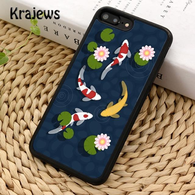 

Krajews Japanese Koi Fish Soft Phone Case Cover For iPhone 17 Air 16 15 14 plus 11 12 13 pro max Plus coque Fundas iPhone 13