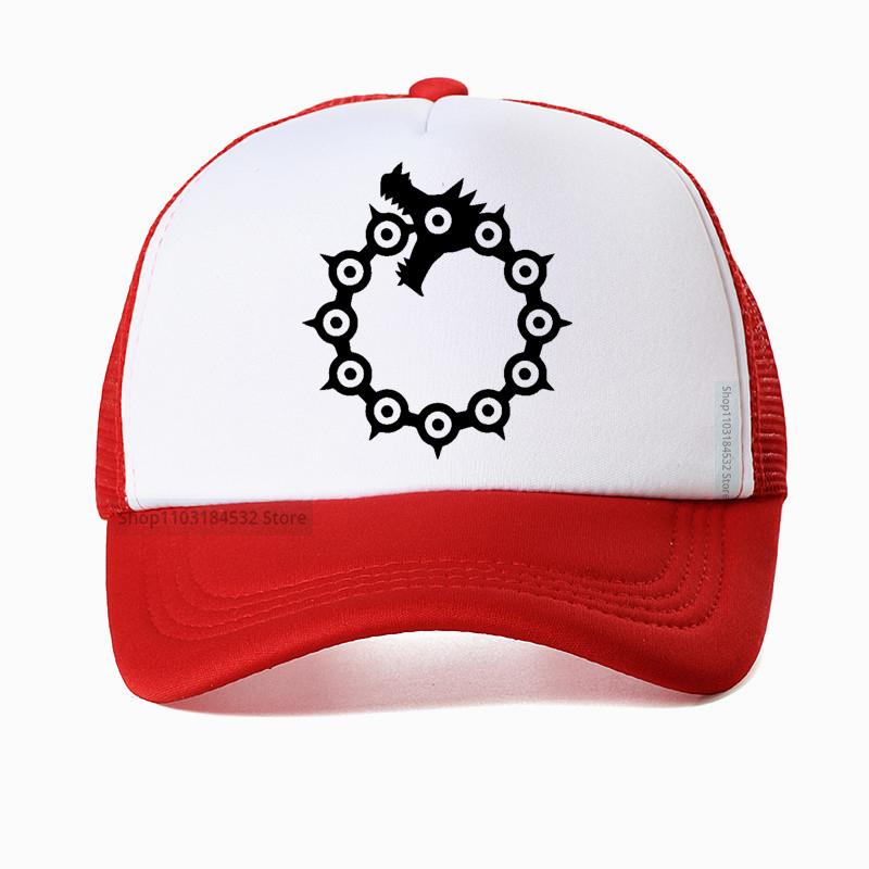 

dragon Sin of Wrath Meliodas baseball cap Unisex Elizabeth Liones Diane Cosplay hat Adjustable outdoor breathable sports hat