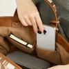 Tote Deli 3585 3586 Women's Bag, Elegant, Horizontal, Wide, LT.
