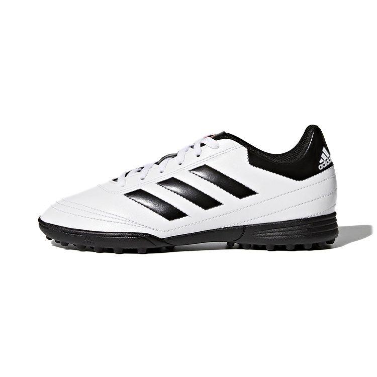 Adidas VI TF Comfortable Round Toe Cushioning, Wear Resistant Low top Soccer Shoes Black White Kids' AQ4305
