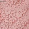 ZANZEA Women Summer Round Neck Half Sleeve Lace Patchwork Blouse