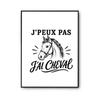 Poster - PLANETEE - Collection « I Can't Minimalist » - Horse - 310 G Photo Paper - Pearlescent Surface